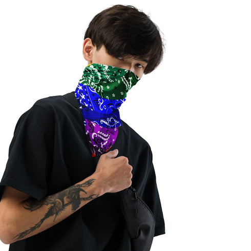 LGBTQ Rainbow Waves Bandana